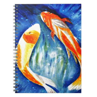 Caderno Espiral Dança do notebook Koi