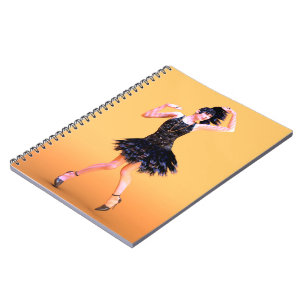Caderno Espiral Dança Flapper Vintage