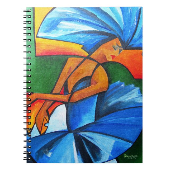 Caderno Espiral Dança no azul 2008 (Frente)