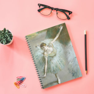 Caderno Espiral Dançarina em Verde Edgar Degas