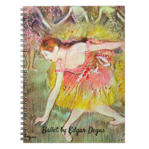 Caderno Espiral Dançarinas se Curvando de Edgar Degas, Arte do Bal