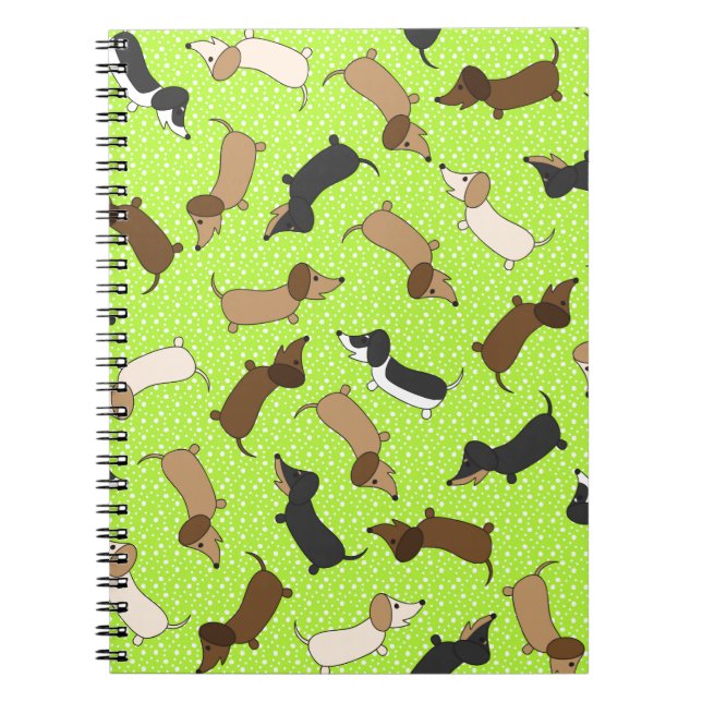 Caderno Espiral Dançarinas (Verde limão) (Frente)