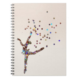 Caderno Espiral Dançarino Glittery