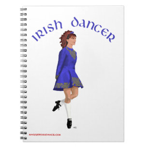 Caderno Espiral Dançarino Irlandês - Azul