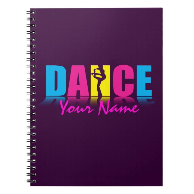 Caderno Espiral Dançarino personalizado da dança (Frente)