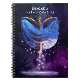 Caderno Espiral Dançarinos Não Precisam de Asas Para Voar Diário