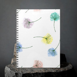Caderno Espiral Dançarinos | Padrão Floral de Aquarela