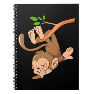 Caderno Espiral Dance Monkey Dabbing