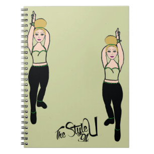 Caderno Espiral Dancer Mint / Black Notebook
