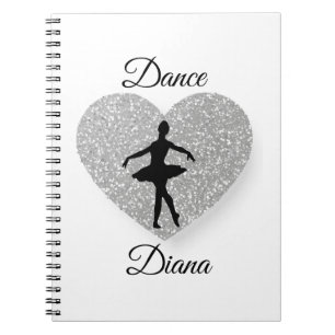 Caderno Espiral Dancer personalizado, Dance Heart Sparker