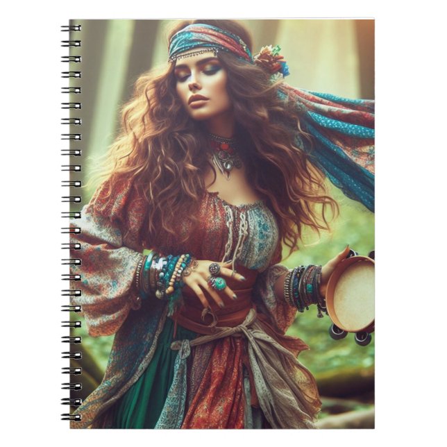 CADERNO ESPIRAL DANCING GYPSI (Frente)