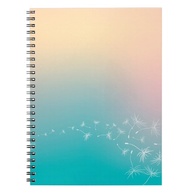 Caderno Espiral Dandelion de fundo (Frente)