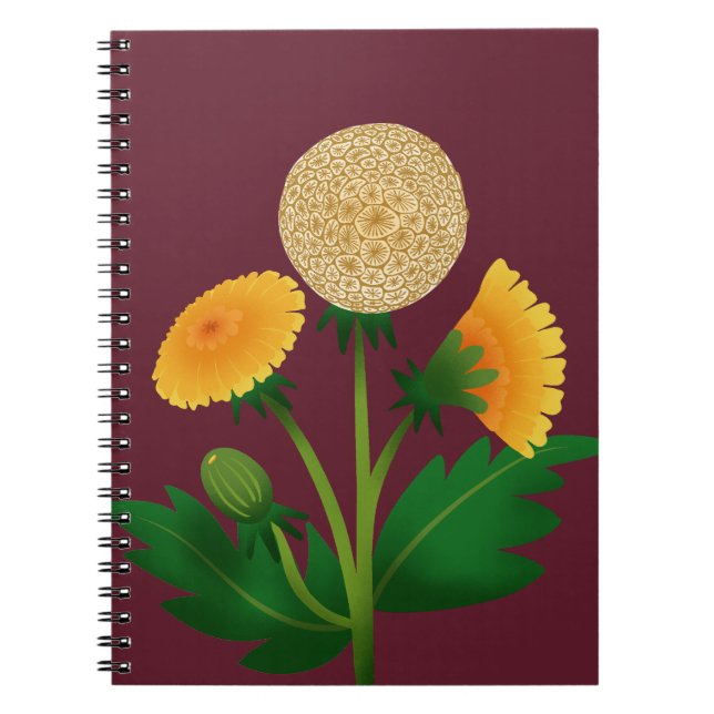 Caderno Espiral Dandelion Notebook (Frente)