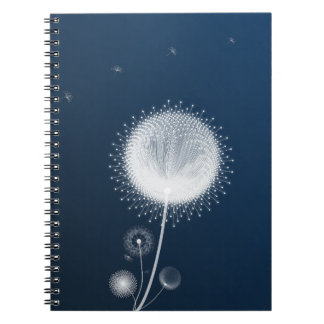 Caderno Espiral Dandelion Noturno em Tela - Noite Estrelada