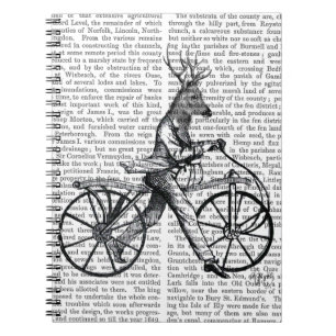 Caderno Espiral Dandy Deer na Bicicleta Vintage