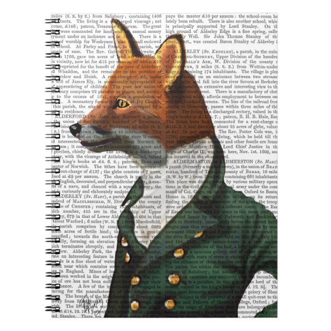 Caderno Espiral Dandy Fox Portrait (Frente)