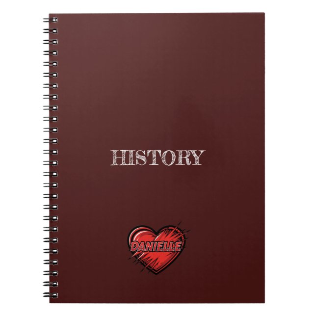 Caderno Espiral Danielle Brown (Frente)