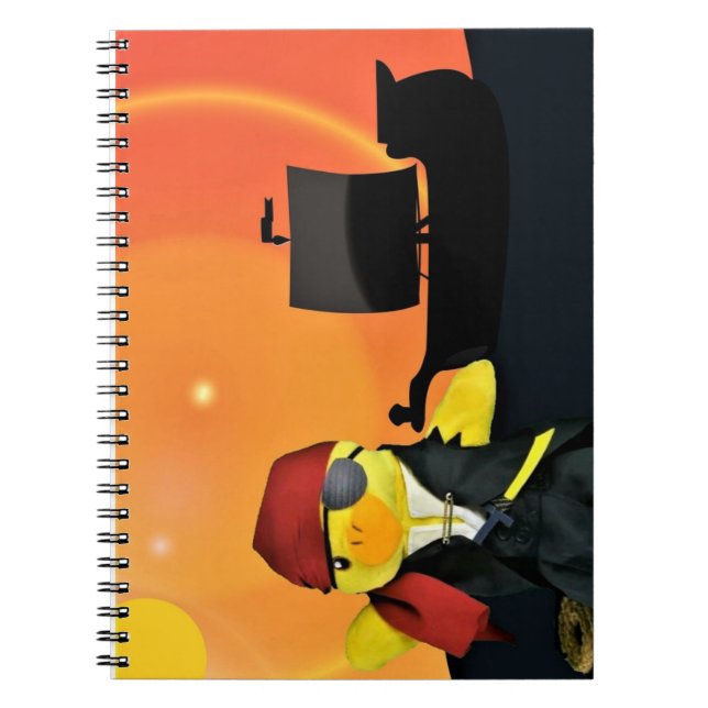 Caderno Espiral Danny Duck o notebook pirata (Frente)