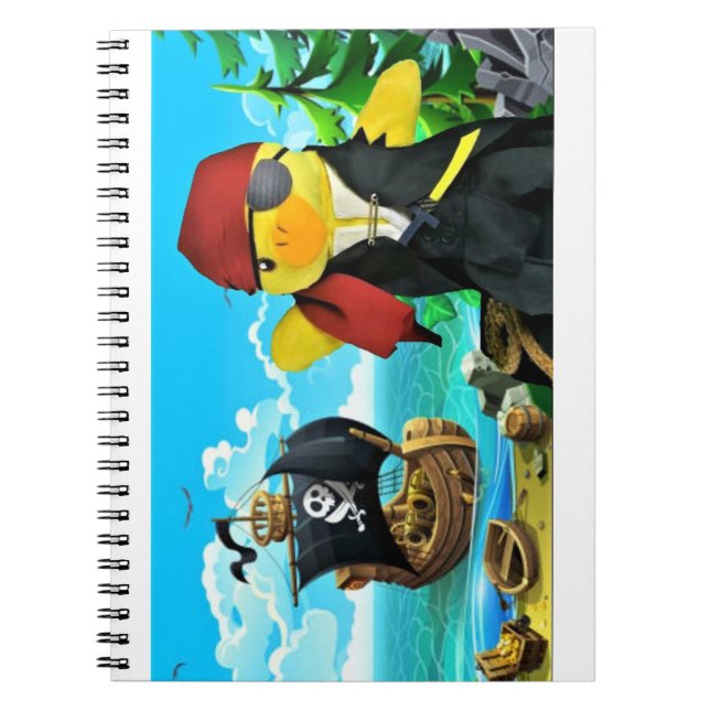 Caderno Espiral Danny Duck o notebook pirata (Frente)