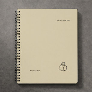 Caderno Espiral Dark Academia – tinteiro Arte   Livro de Presente 