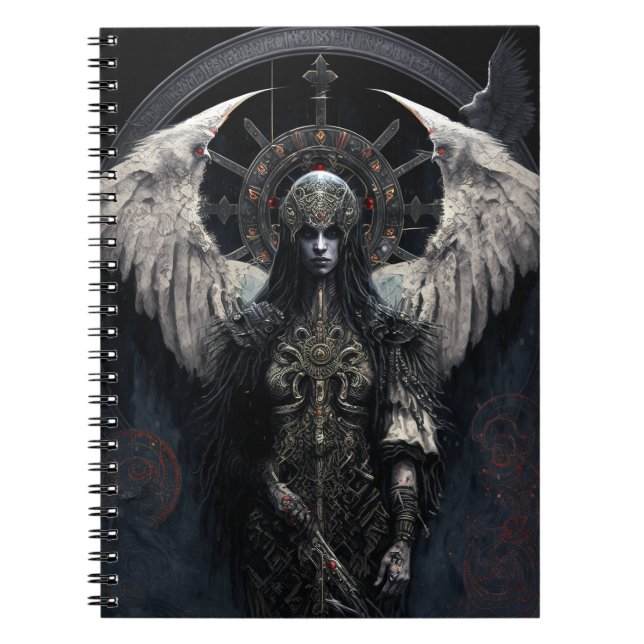 Caderno Espiral Dark Angel Gothic Fantasy Art (Frente)
