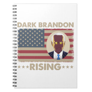 Caderno Espiral Dark Brandon Funny Joe Biden Meme