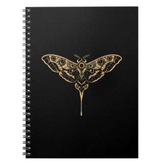 Caderno Espiral Dark Elegance Noir & Gold