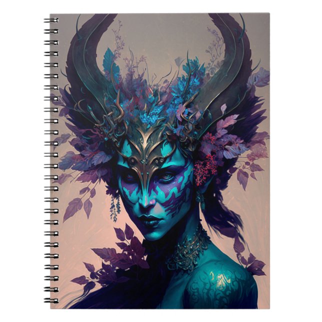 Caderno Espiral Dark Elf Fantasy Art (Frente)