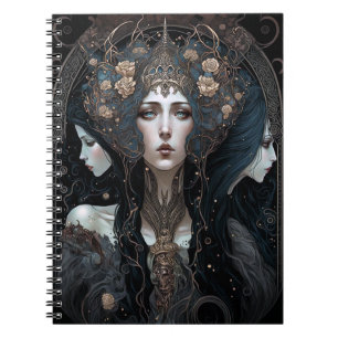 Caderno Espiral Dark Queen Fantasy Art