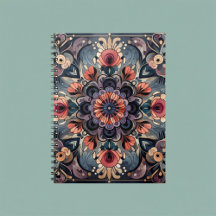 Dark Romance Burgundy Art Deco Floral Summer