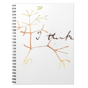 Caderno Espiral Darwin, eu penso a árvore da vida