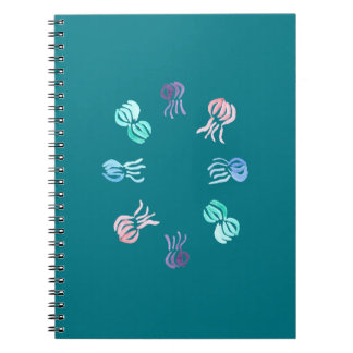 Caderno espiral das medusa