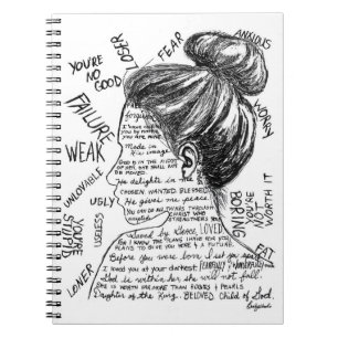 Caderno espiral das palavras