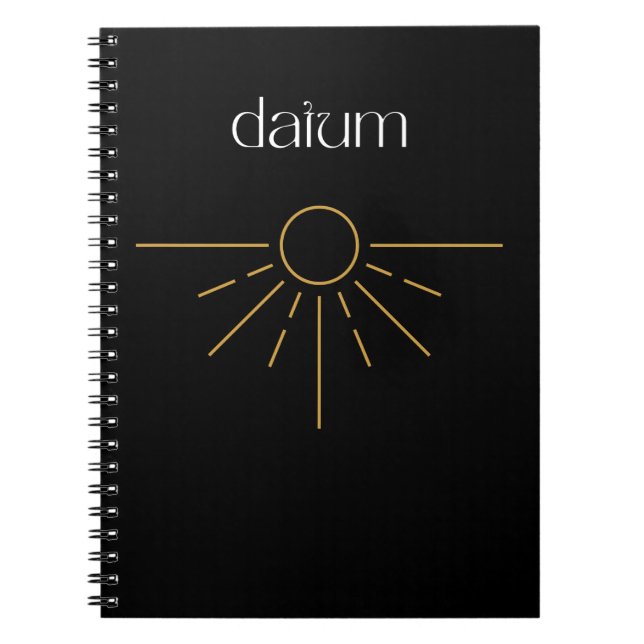 Caderno Espiral Datum Alpha (Frente)
