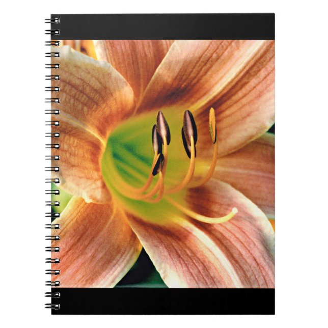 Caderno Espiral Daylily Macro (Frente)