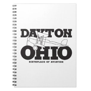 Caderno Espiral Dayton Ohio - o lugar de nascimento da aviação