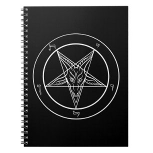 Caderno espiral de Baphomet