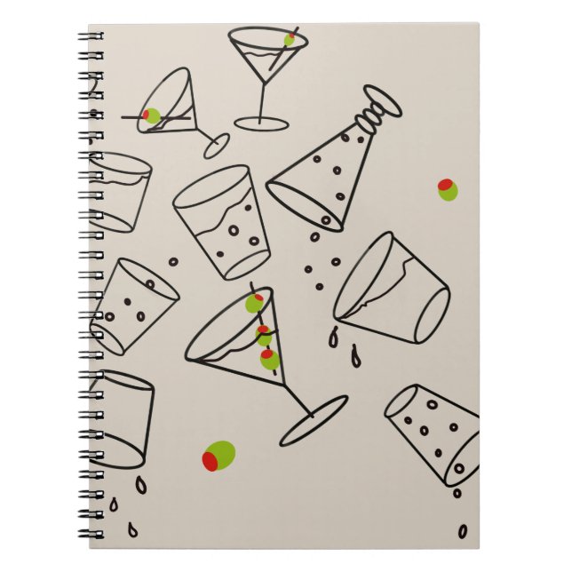 Caderno Espiral de Bebidas (Frente)