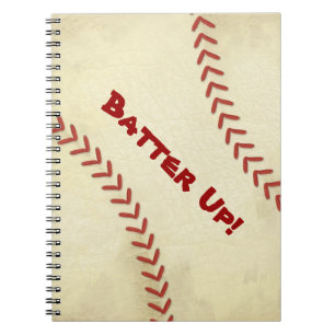 Caderno Espiral de Beisebol Rebatida