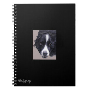 caderno espiral de border collie