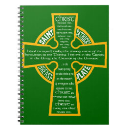 Caderno Espiral De "caderno do Breastplate St Patrick"