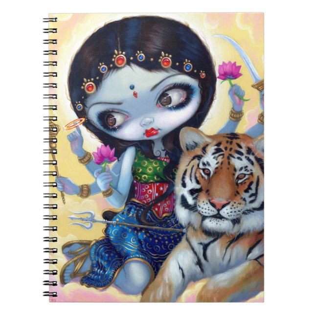 Caderno Espiral De "caderno Durga e do tigre" (Frente)