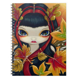 Caderno Espiral De "caderno poucas folhas de outono"