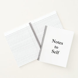 Caderno Espiral de capa dura "Notas para mim" Mini