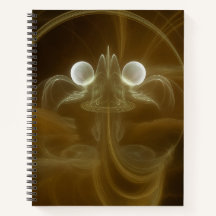 Caderno Espiral de Energia Luminosa Abstrata