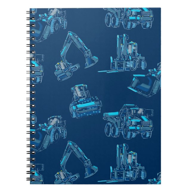 Caderno Espiral de Equipamentos Pesados para Traba (Frente)