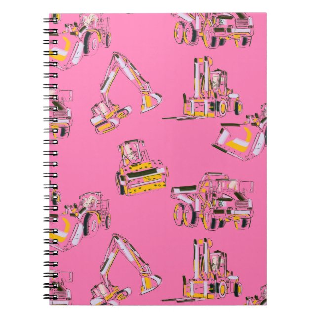 Caderno Espiral de Equipamentos Pesados para Traba (Frente)