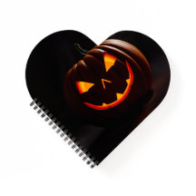 Caderno Espiral de Luxo de Halloween Assombrado