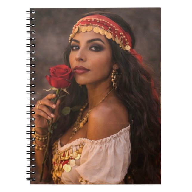 caderno espiral de mulher cigana (Frente)