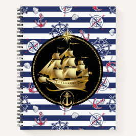 Caderno Espiral de Navio à Vela Alto